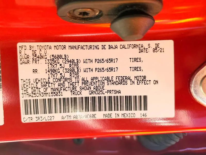 2021 TOYOTA TACOMA TRD SPORT  