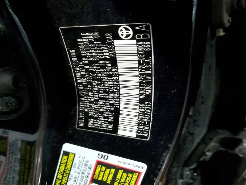 2014 TOYOTA COROLLA LE  