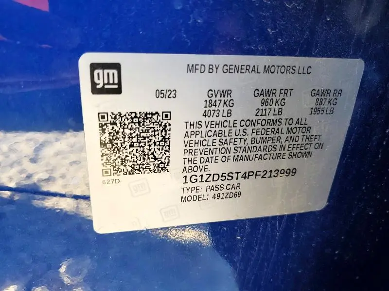 2023 CHEVROLET MALIBU LT  