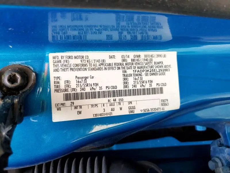 2014 FORD FOCUS SE  