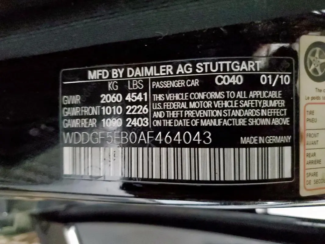 2010 MERCEDES-BENZ C 300