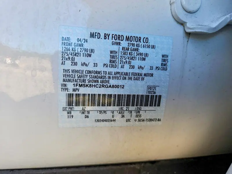 2024 FORD EXPLORER PLATINUM  