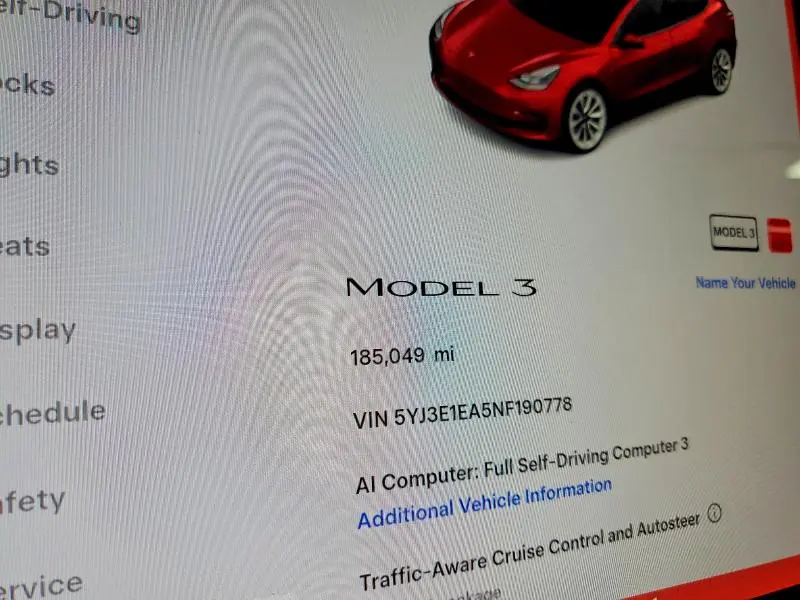 2022 TESLA MODEL 3   