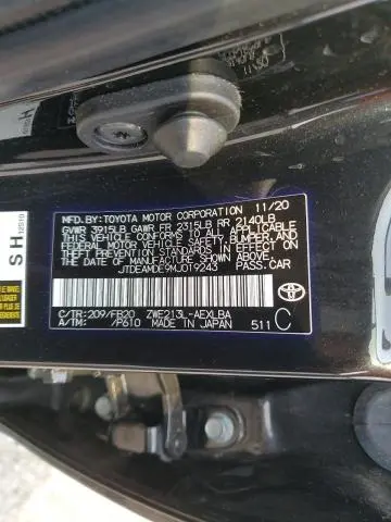 2021 TOYOTA COROLLA LE  