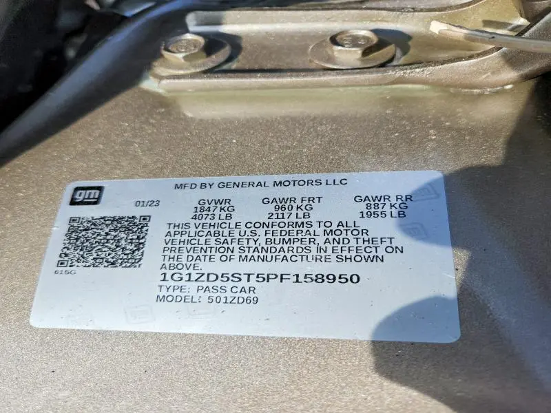 2023 CHEVROLET MALIBU LT  