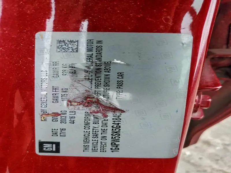 2016 BUICK VERANO SPORT TOURING  