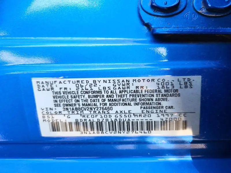 2022 NISSAN SENTRA SV  