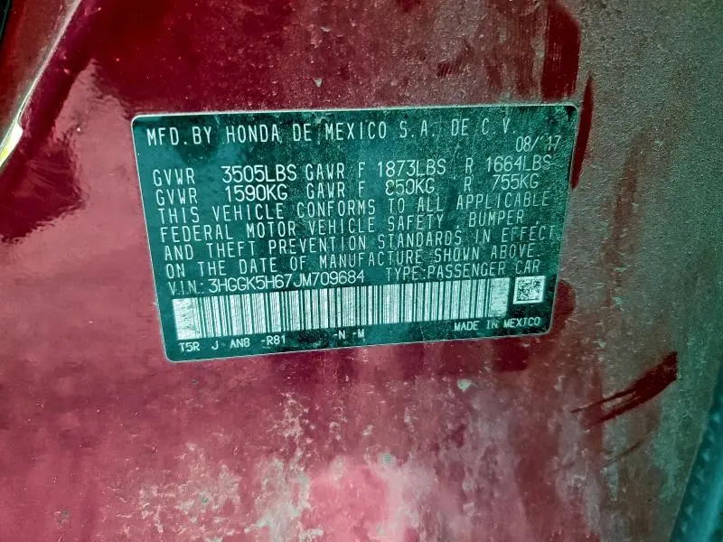 2018 HONDA FIT SPORT  