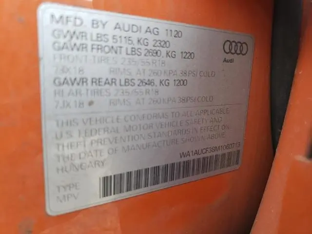 2021 AUDI Q3 PREMIUM 40  