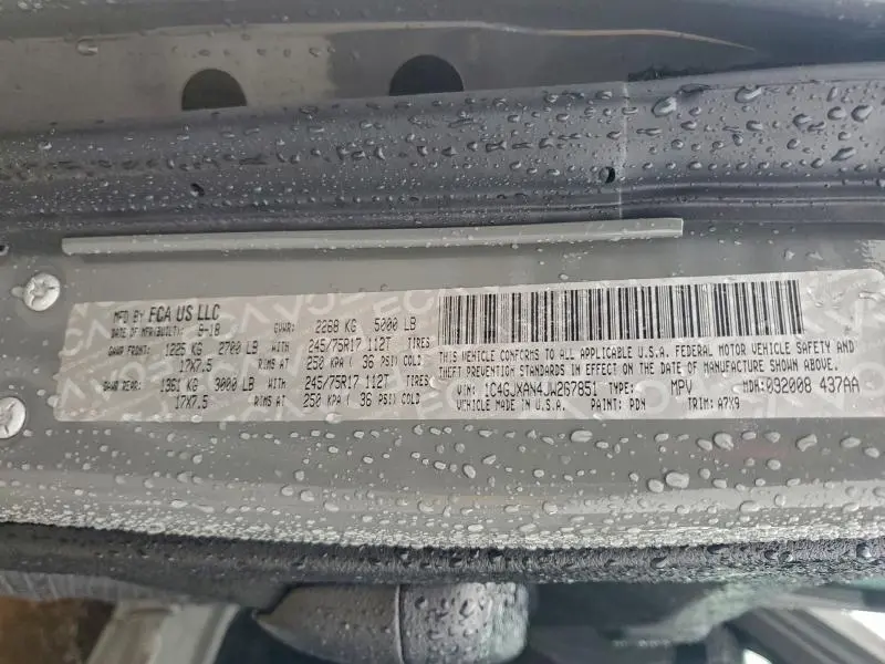 2018 JEEP WRANGLER SPORT  