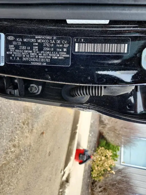 2020 KIA FORTE FE  