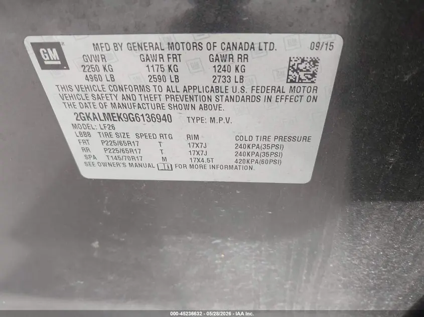 2016 GMC TERRAIN SLE-1