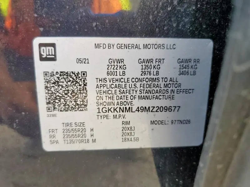2021 GMC ACADIA SLT  