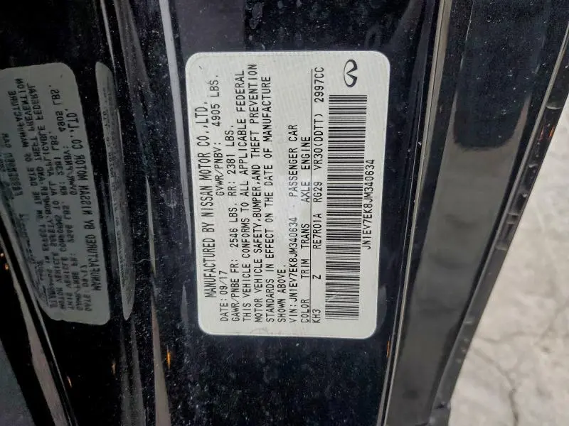 2018 INFINITI Q60 3.0T SPORT  