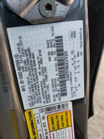 2016 FORD FUSION SE  
