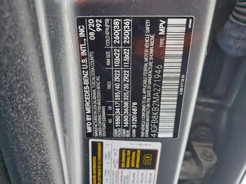 2021 MERCEDES-BENZ GLE 63 AMG 4MATIC  