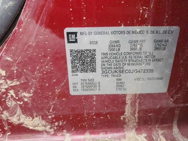 2018 CHEVROLET SILVERADO K1500 LTZ  