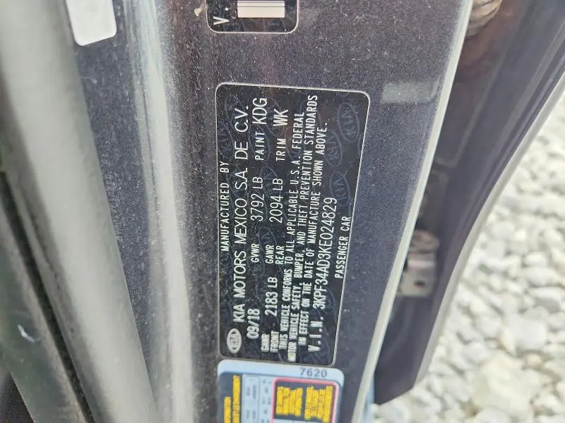 2019 KIA FORTE S  