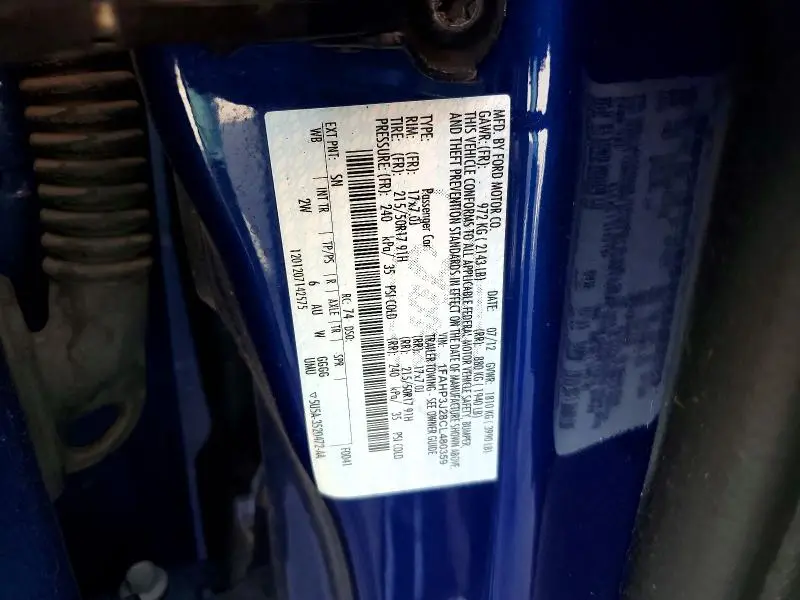 2012 FORD FOCUS TITANIUM  
