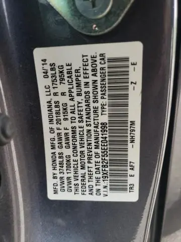 2014 HONDA CIVIC LX  