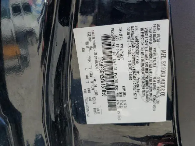 2010 FORD FOCUS SES  