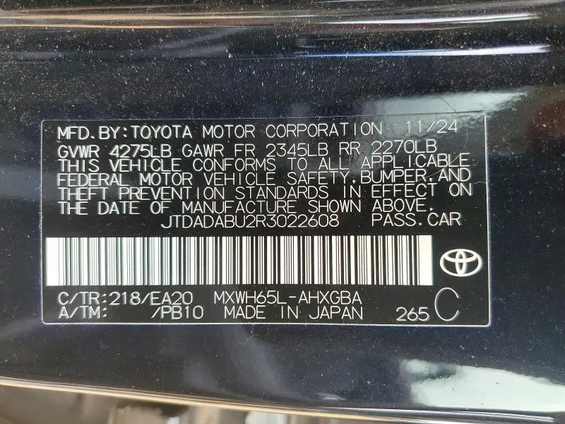 2024 TOYOTA PRIUS XLE  