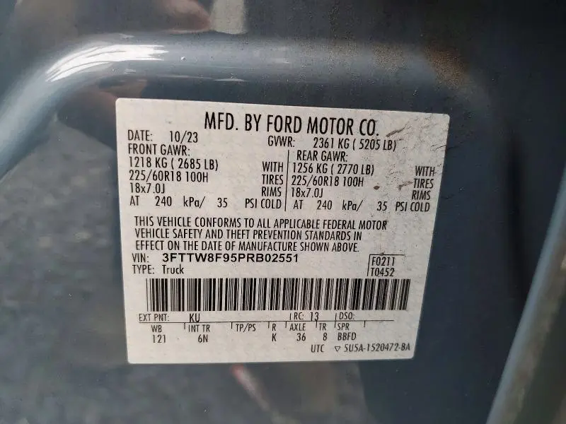 2023 FORD MAVERICK XL  