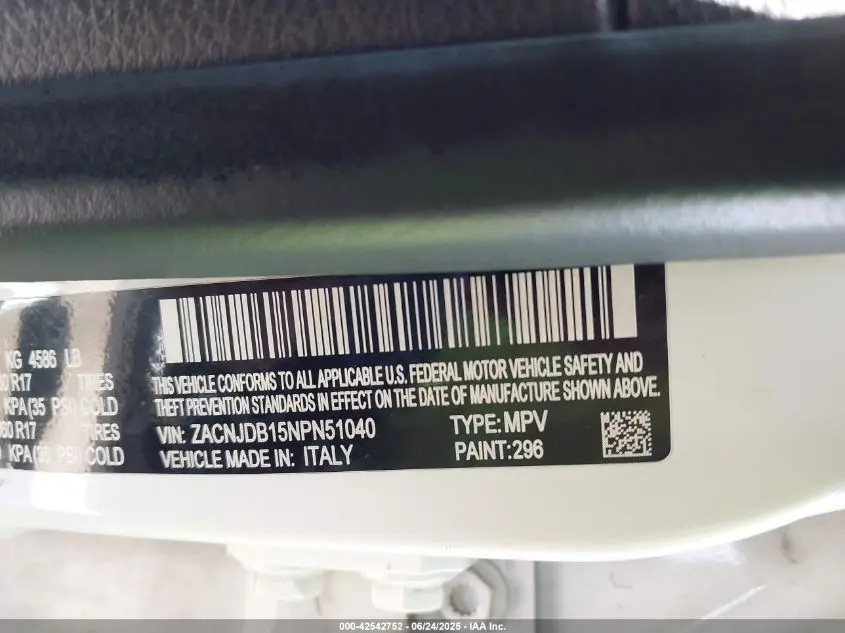 2022 JEEP RENEGADE LATITUDE 4X4