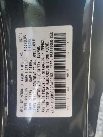 2015 HONDA ACCORD TOURING  