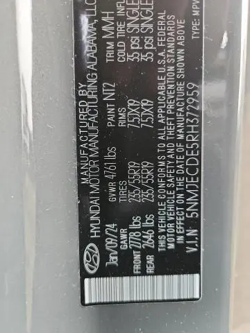 2024 HYUNDAI TUCSON LIMITED  