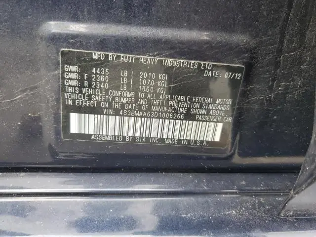 2013 SUBARU LEGACY 2.5I  