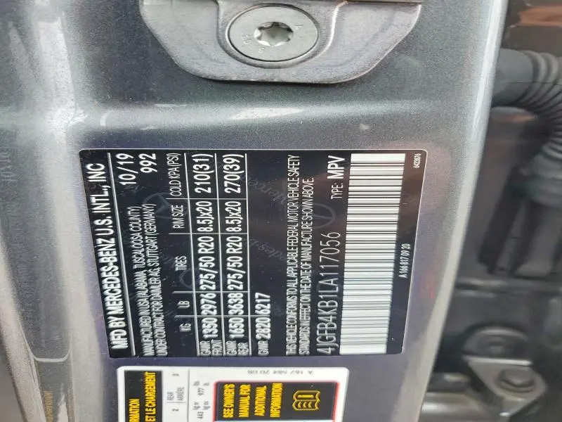 2020 MERCEDES-BENZ GLE 350 4MATIC  