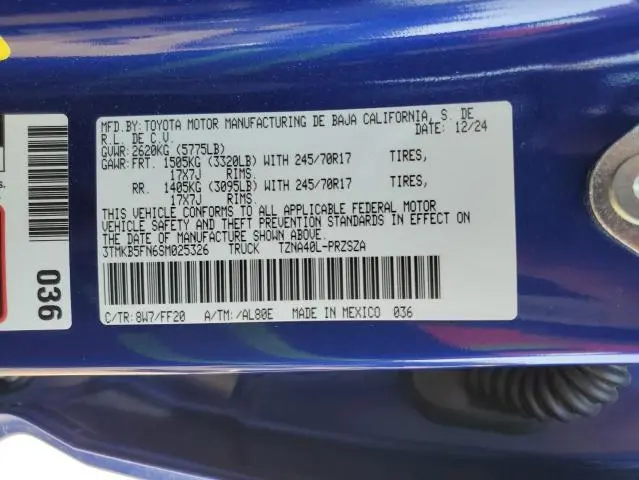 2025 TOYOTA TACOMA DOUBLE CAB  