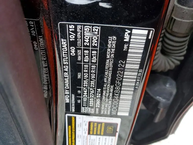 2016 MERCEDES-BENZ GLC 300 4MATIC  