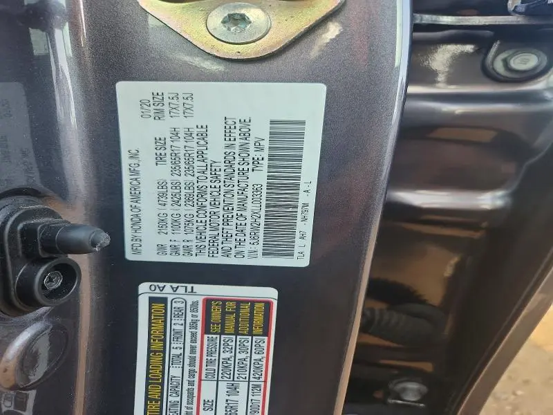 2020 HONDA CR-V LX  