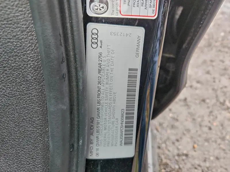 2017 AUDI A6 PREMIUM PLUS  