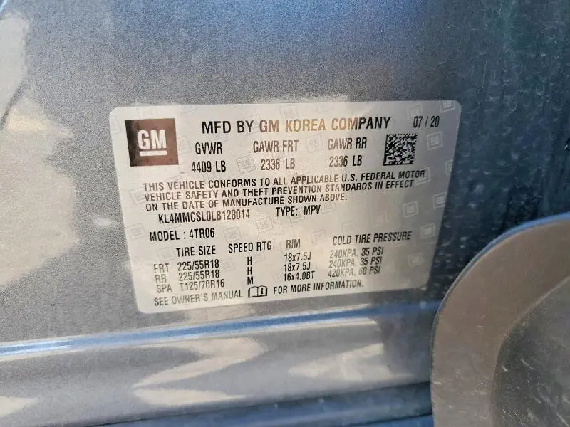 2020 BUICK ENCORE GX PREFERRED  
