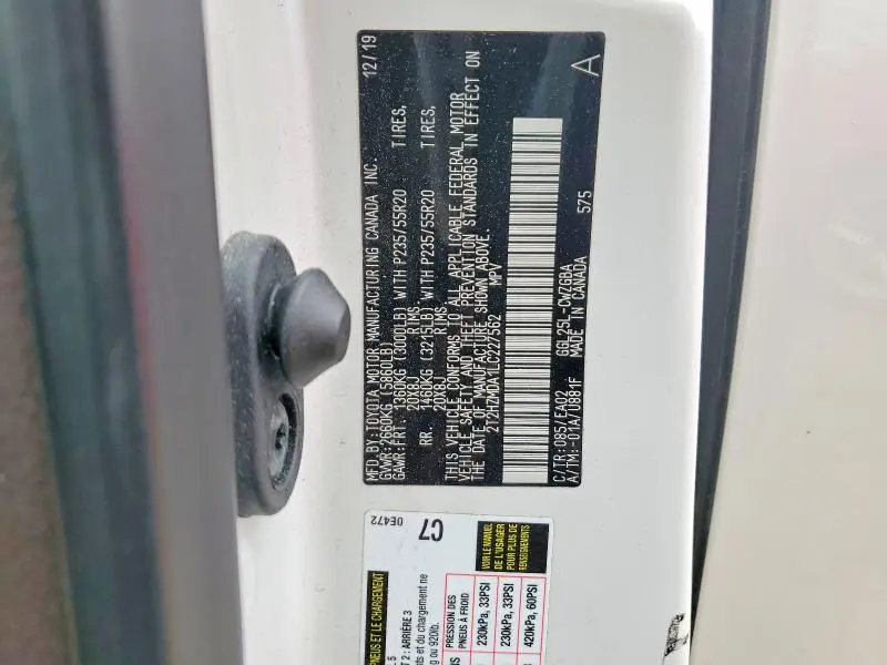 2020 LEXUS RX 350 BASE  