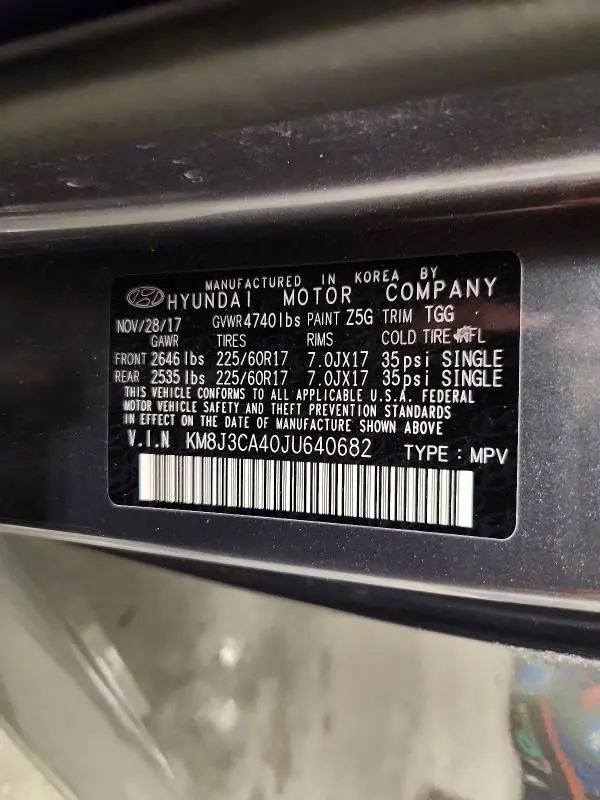 2018 HYUNDAI TUCSON SEL  