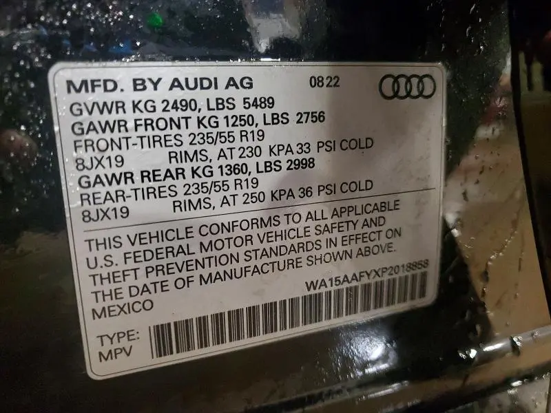 2023 AUDI Q5 SPORTBACK PRM PLS 45  