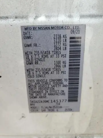 2021 NISSAN MURANO S  