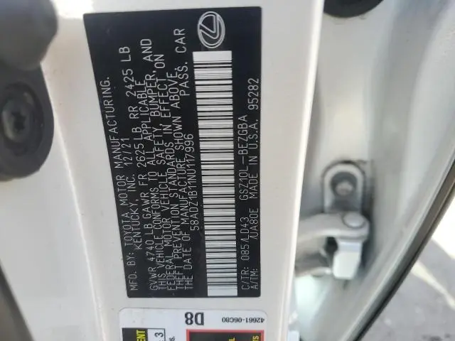 2022 LEXUS ES 350 BASE  