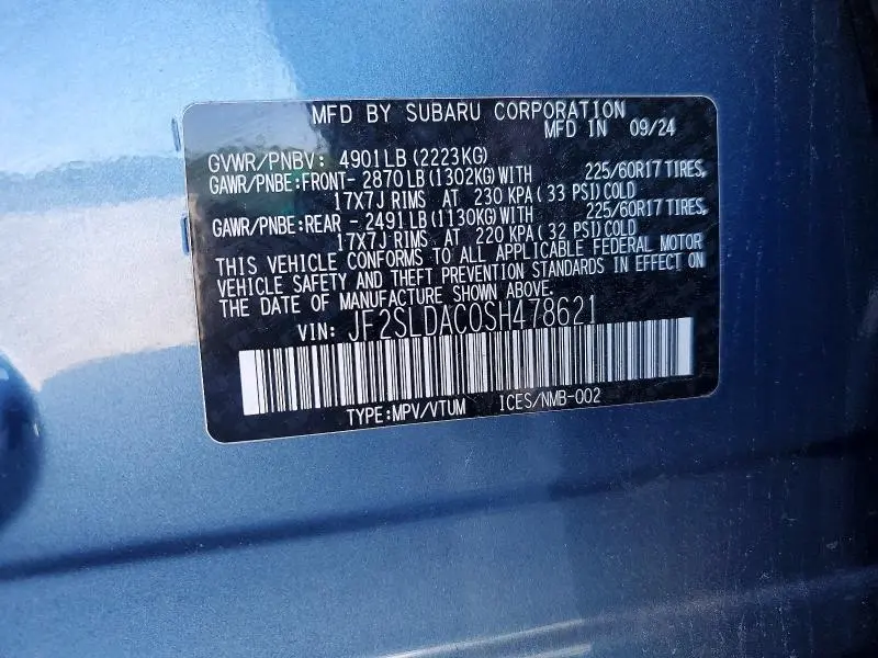 2025 SUBARU FORESTER   