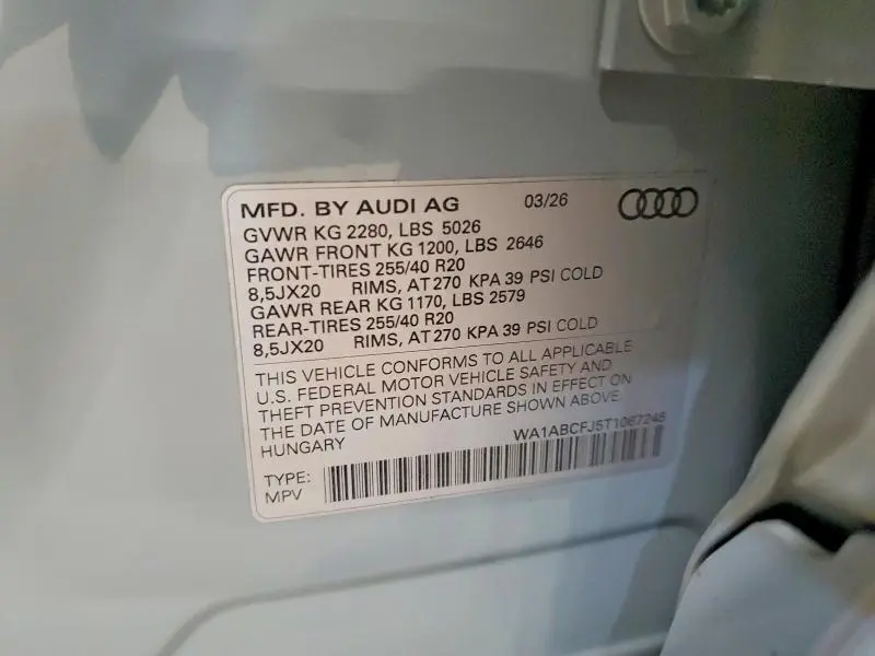 2026 AUDI Q3 S-LINE  