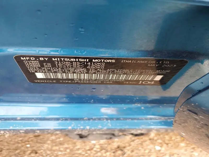 2023 MITSUBISHI MIRAGE G4 ES  