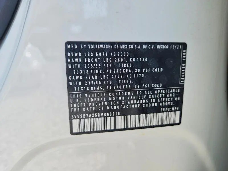 2024 VOLKSWAGEN TIGUAN SE  