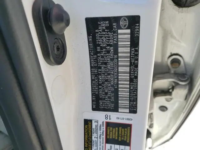 2016 TOYOTA AVALON XLE  