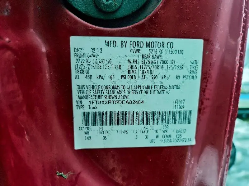 2013 FORD F350 SUPER DUTY  