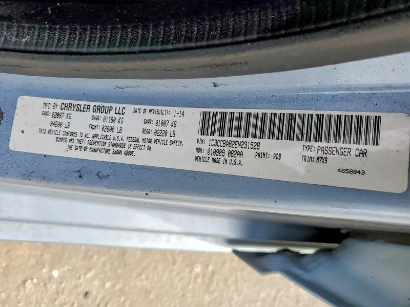 2014 CHRYSLER 200 LX  