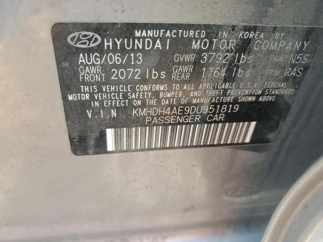 2013 HYUNDAI ELANTRA GLS  